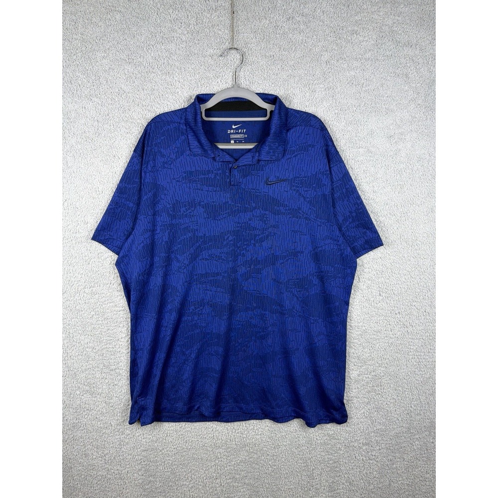 Nike Dry Vapor Jacquard Polo Shirt Mens Size XL‎ Blue Golf BV0478-492